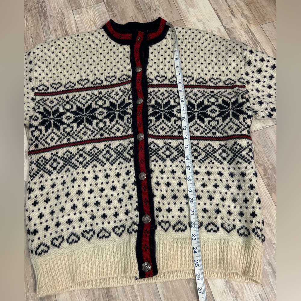 L.L. Bean Vintage Wool Nordic Cardigan - Picture 9 of 9